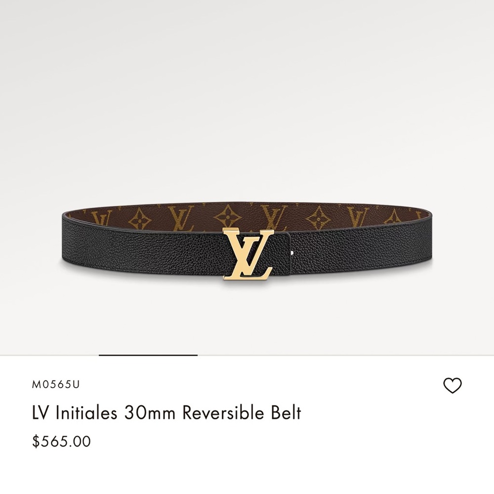 Louis Vuitton belt (reversible)